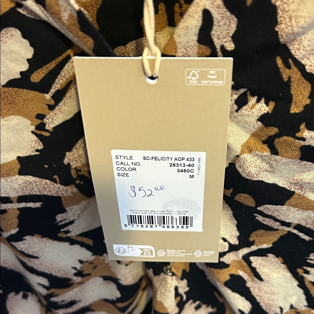 Soya Concept Black and Gold Abstract Blouse* - Picture 3 of 8